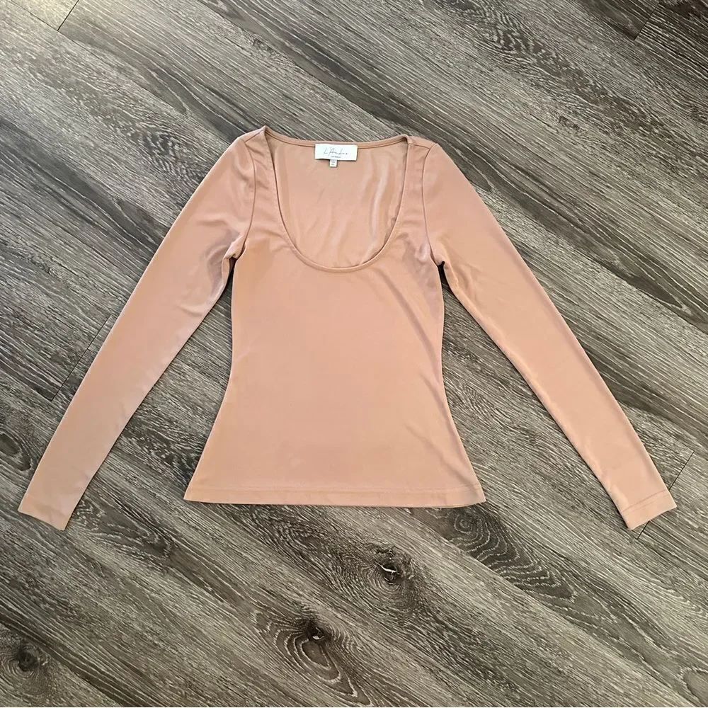L’academie Scoop Neck Long Sleeve New